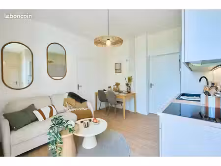 t3 36 m² meublé  2 ch. et 2 bureaux - bail mobilité 1 à 10 mois