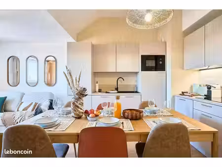 t3 43 m² meublé  2 chambres - bail mobilité 1 à 10 mois