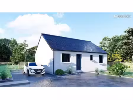 projet de construction d'une maison 60.17 m² avec terrain à yvetot-bocage (50)