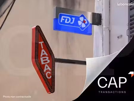 fonds de commerce tabac  presse  fdj 60 m²