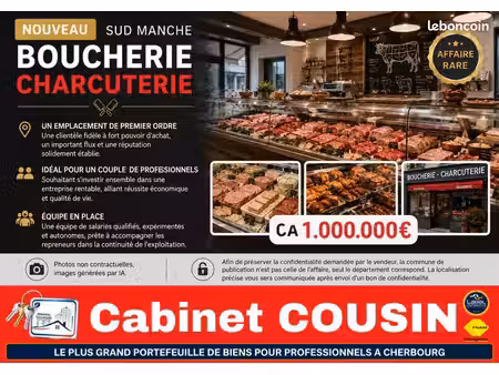 fonds de commerce boucherie 100 m²