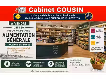 fonds de commerce alimentation 110 m²