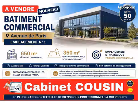 fonds de commerce 580 m²