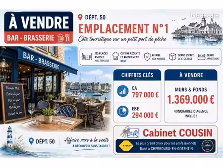 fonds de commerce brasserie 100 m²