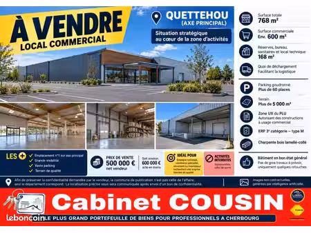 local d'activité 768 m²