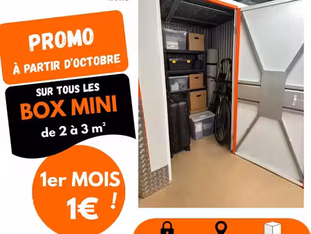 promo box de stockage  mois d'octobre 1er mois à 1