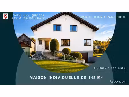 maison individuelle de 149 m2 sur 10a95 - axe altkirch bâle