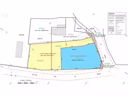 terrain 650 m² le mesnil rouxelin