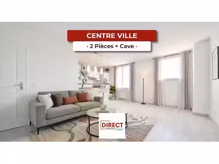 centre ville : 2 pieces + cave