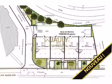terrain constructible 2101 m² + projet pc accepté