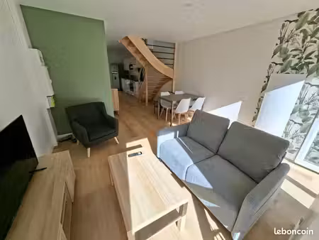 appartement maison t3 meublé 70m² neuf – chemillé centre + parking 800