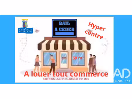 vente local commercial 59 m²