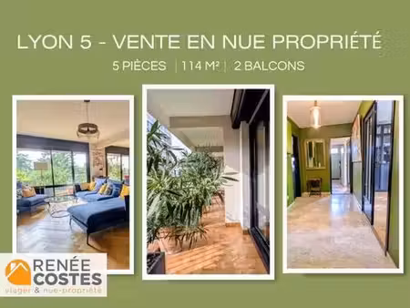 vente en nue propriété - h65 ans - lyon (69005)
