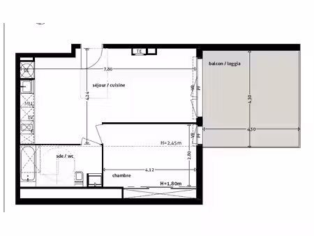 location appartement 2 pièces 46m² gagnac sur garonne 31150
