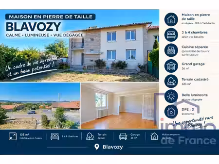 achat maison 6 pièces 103m² blavozy 43700