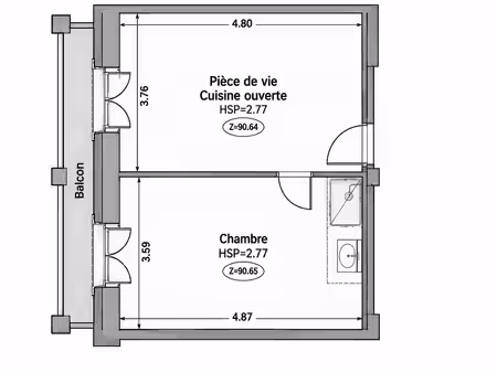 appartement à villeneuve-de-marsan (40190)