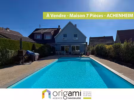 achat maison 7 pièces 142m² achenheim 67204