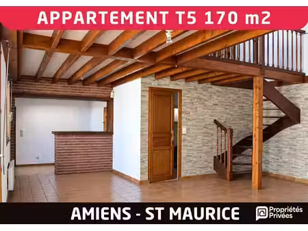 achat appartement 5 pièces 170m² amiens 80000