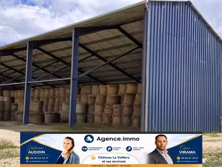 terrain agricole avec hangar