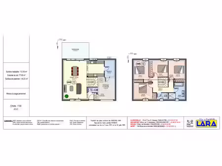 vente maison neuf 5 pièces 112m2 la jarne - 293000 € - surface privée