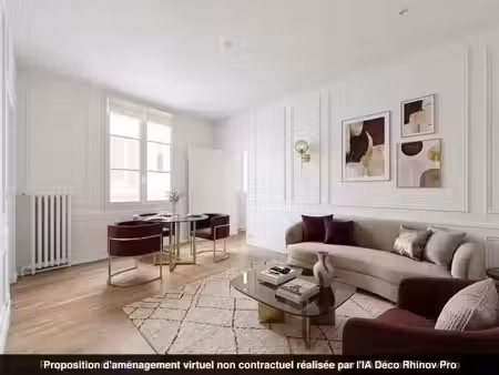 vente appartement 2 pièces 48 m² paris 7 (75007)
