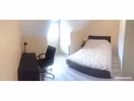chambre meublée – maison avec jardin  près chu