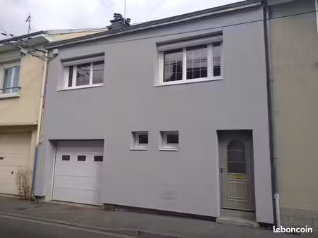 le mans maison t3 85m2 gare sud  garage et jardin