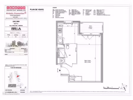 appartement 1 pièce 34 m²