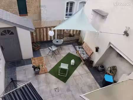appart 98m2 centre ville /3 ch + terrasse + garage