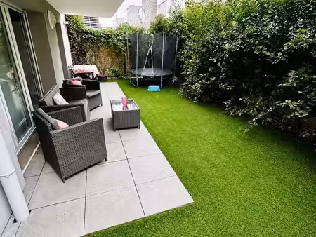 3 pièces en rez-de-jardin avec terrasse et jardin de 46m²