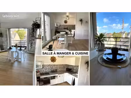 t2 meublé - quartier velpeau / gare - équipé à neuf - chauffage inclut - balcon - parking