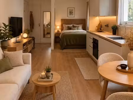 studio 25m2 + cave / quartier de la république