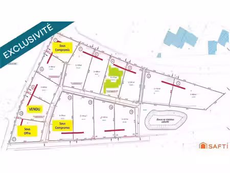 vente terrain à batir 575 m² à le puy-en-velay (43000)  53 900 €