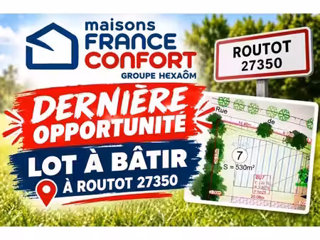 vente terrain 530 m² à routot (27350)  56 000 €