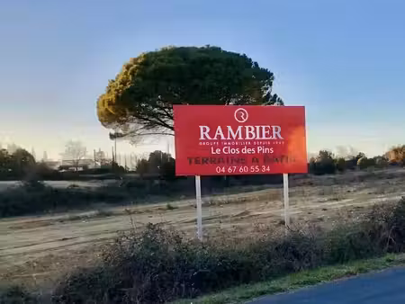 vente terrain 200 m² à autignac (34480)  62 000 €