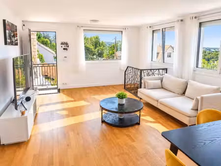 appartement – 2 pièces rénové avec terrasse et vue sur la marne et paris