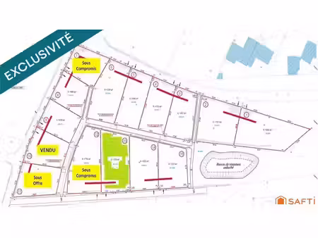 vente terrain à batir 733 m² à le puy-en-velay (43000)  76 500 €