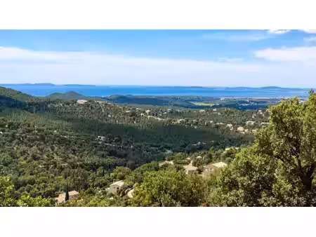 terrain viabilisé avec permis de construire – vue mer panoramique – domaine privé de valcr