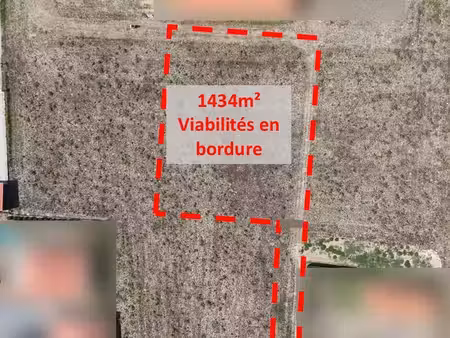 vente terrain 1 434 m²