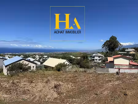 terrain à bâtir avec vue mer - saint-pierre  chemin boissy - 352 m²