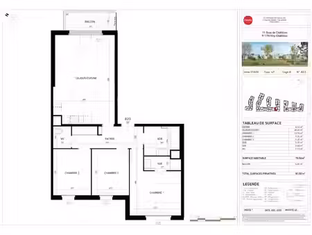 location appartement 4 pièces 79 m² à viry-chatillon (91170)  1 319 €