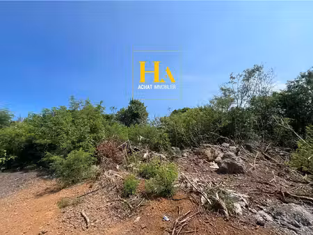 terrain de 406 m² / saint pierre / vue mer avec tout à l'égout