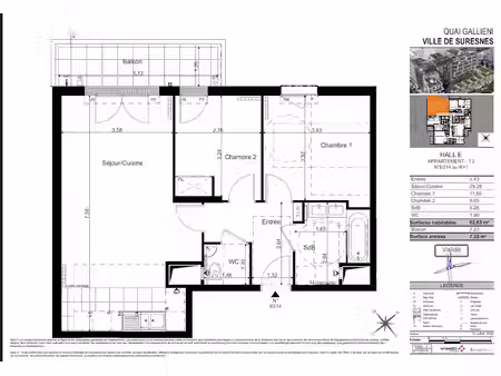 location appartement 3 pièces 63 m² à suresnes (92150)  1 706 €