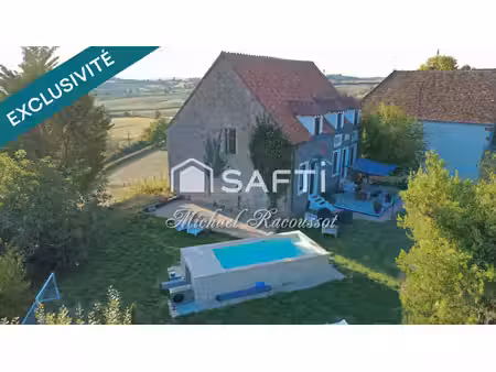 maison de caractère rénovée – 175 m² – 4 chambres – piscine – vue dégagée