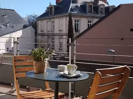 superbe f2 meublé de 52 m² avec terrasse – centre de grenoble