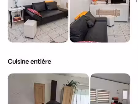maison f2 à louer avec jardins