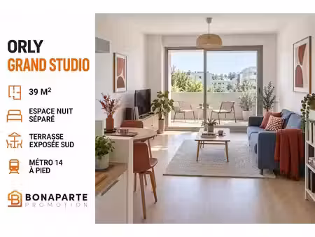 vente appartement 2 pièces 39 m² à orly (94310)  216 000 €