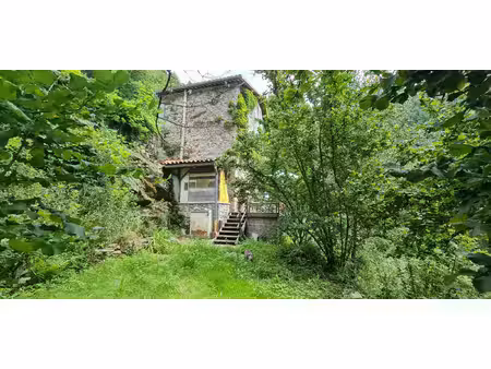maison et jardin en bordure de rivière - à rafraîchir - bon