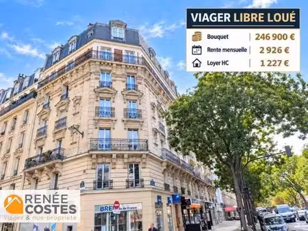 viager libre - f77 ans - paris (75011)