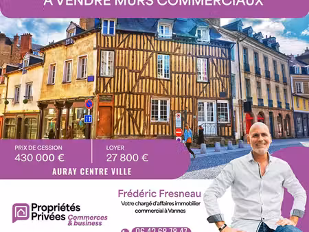 auray centre-ville - murs commerciaux occupés - emplacement recherché